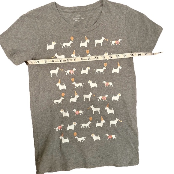 J. Crew Factory Party Gray Animal Collector Tee Short Sleeve T-Shirt Size XS - Picture 10 of 11